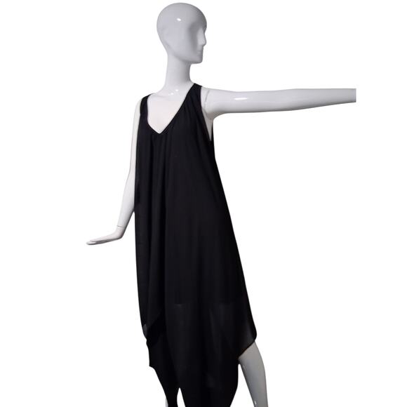 Michael Kors Asymmetrical Women's size L  Chiffon Witchy Whimsigoth Fairy Dress - Picture 5 of 12